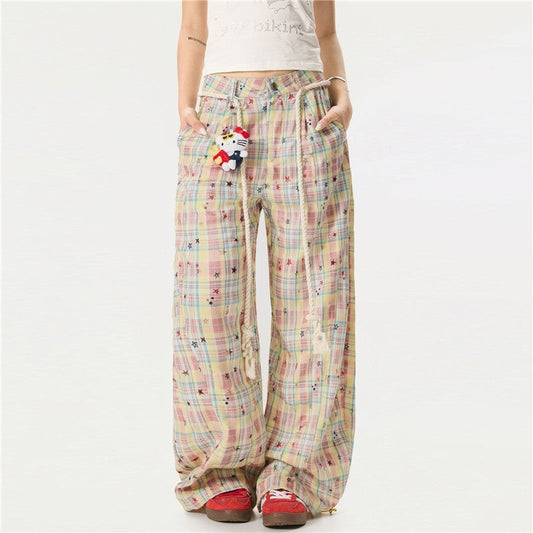 Sweet Curve Pants High Waist Wide Leg Casual