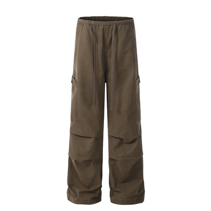 Drawstring Parachute Cargo Pants