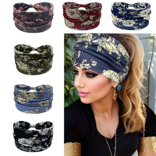 Printed Knot Elastic Headband