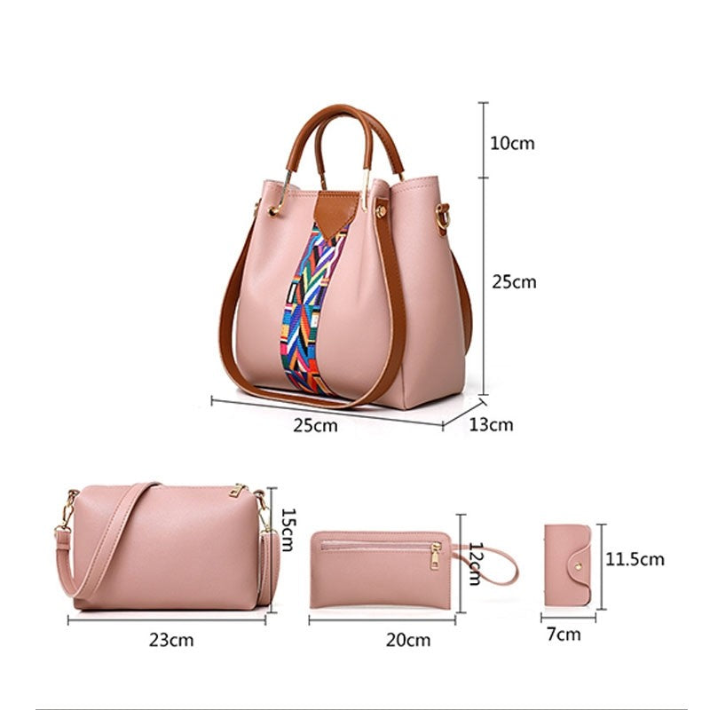 Fashion Four-Piece Mother Bag Handheld One Shoulder Messenger Bag