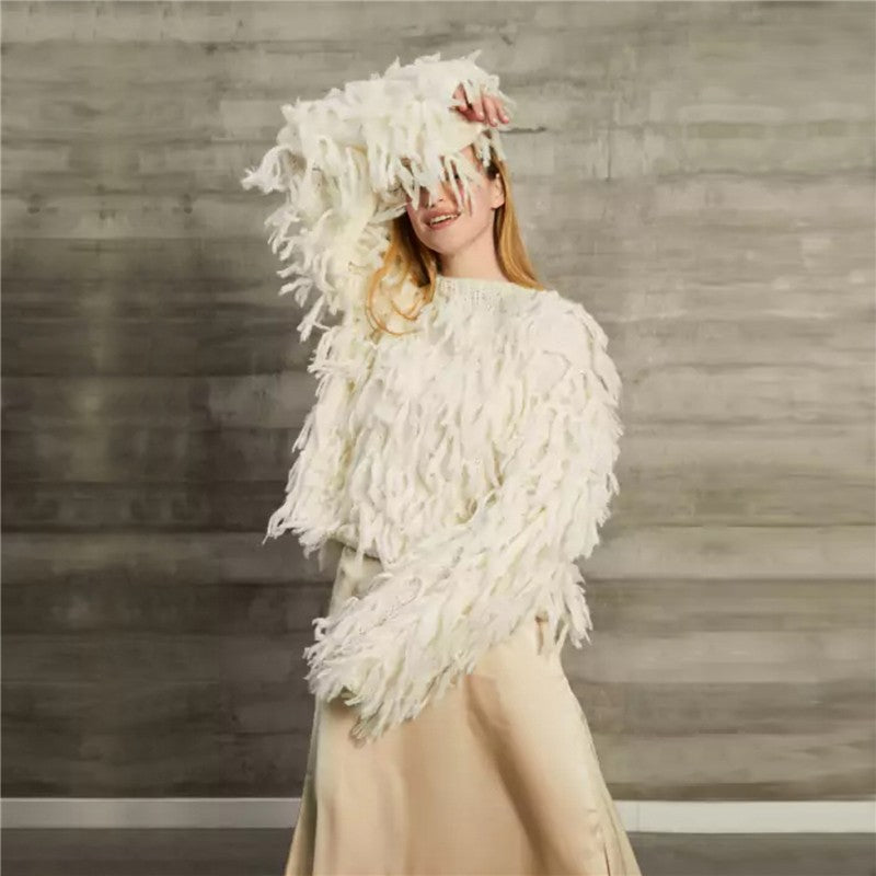 Fashionable Casual Loose Fringe Sweater