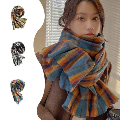 Classic Women's Plaid Scarf