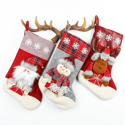 Christmas Sock Gift Bag Large Three-Dimensional Candy Bag Christmas Decoration Scene Decoration