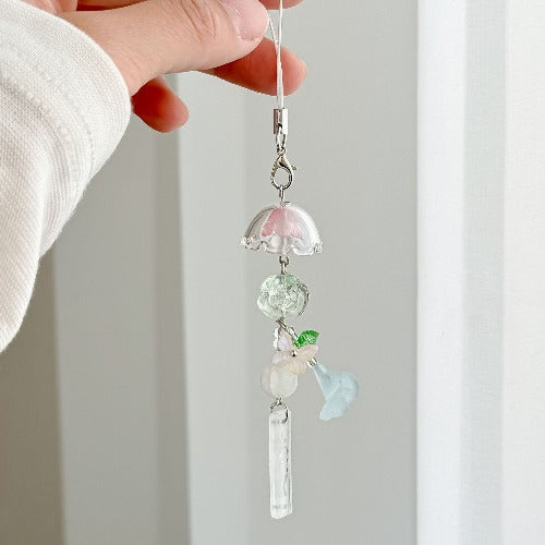 Handmade Minimalist Wind Chime Keychain Bag Charm
