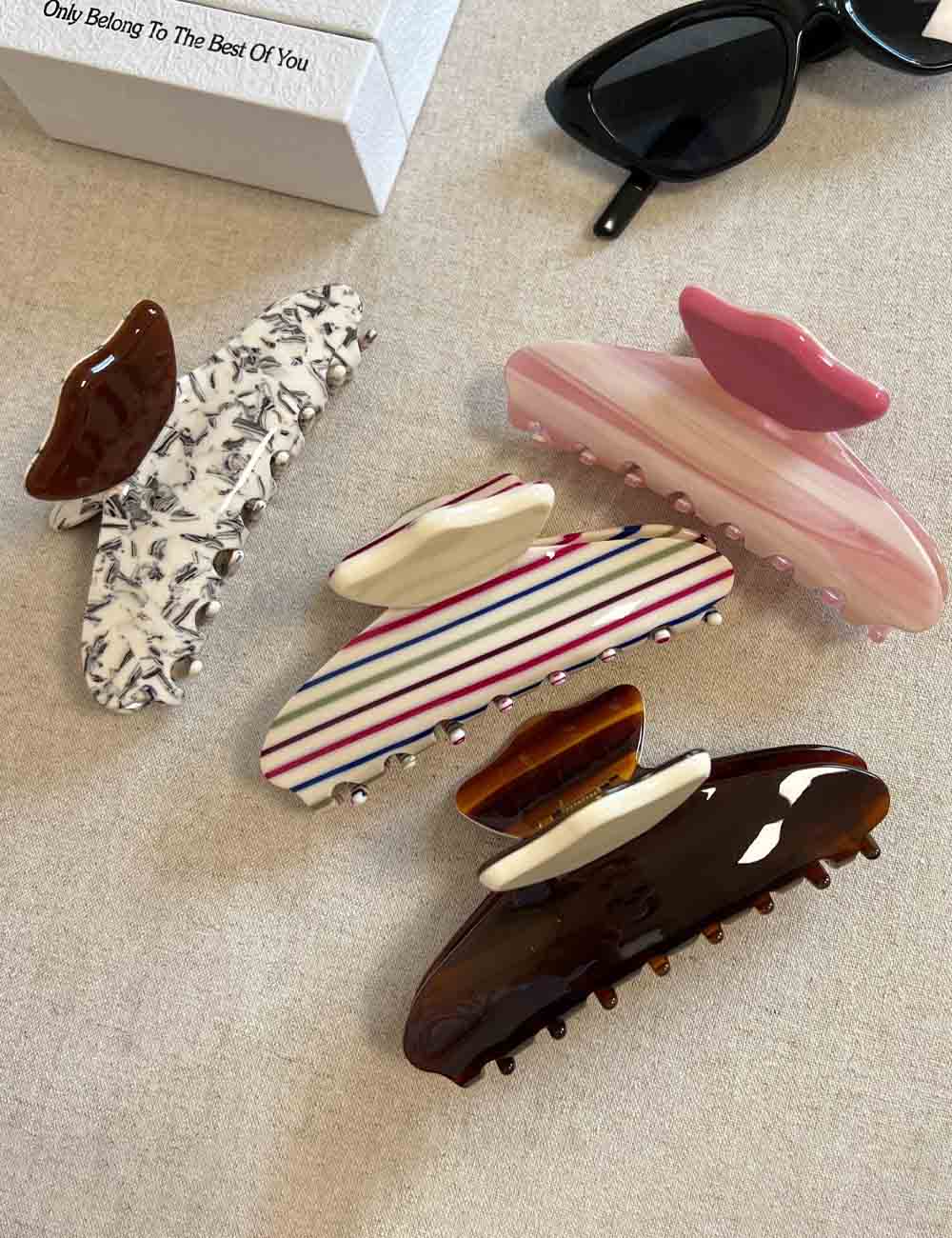 Splice Color Block Acetate Hair Claw