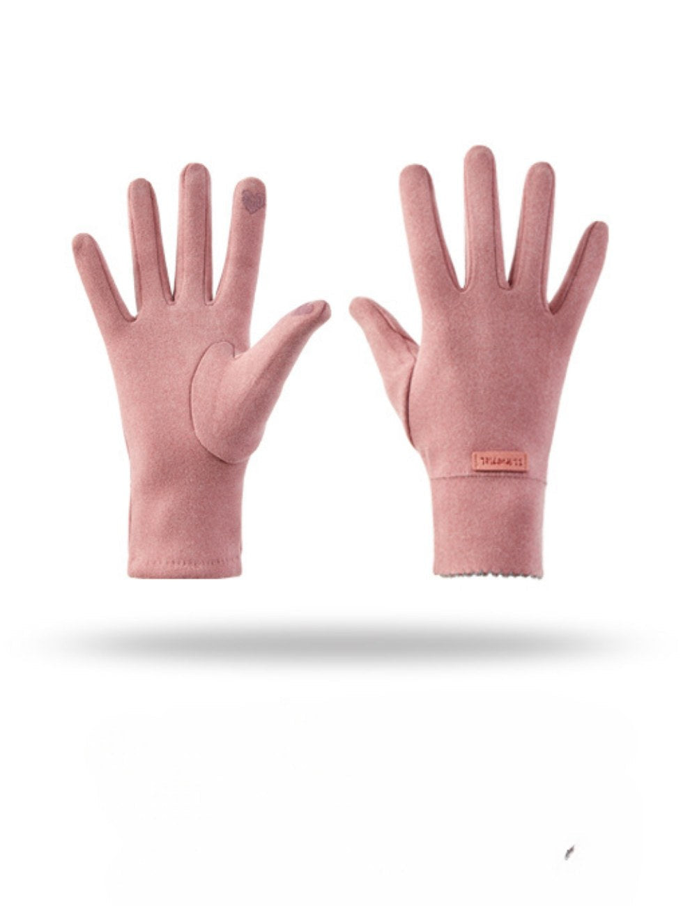 Solid Color Chamois Suede Windproof Gloves