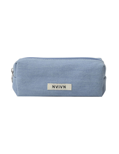 Simple Denim Makeup Pencil Pouch