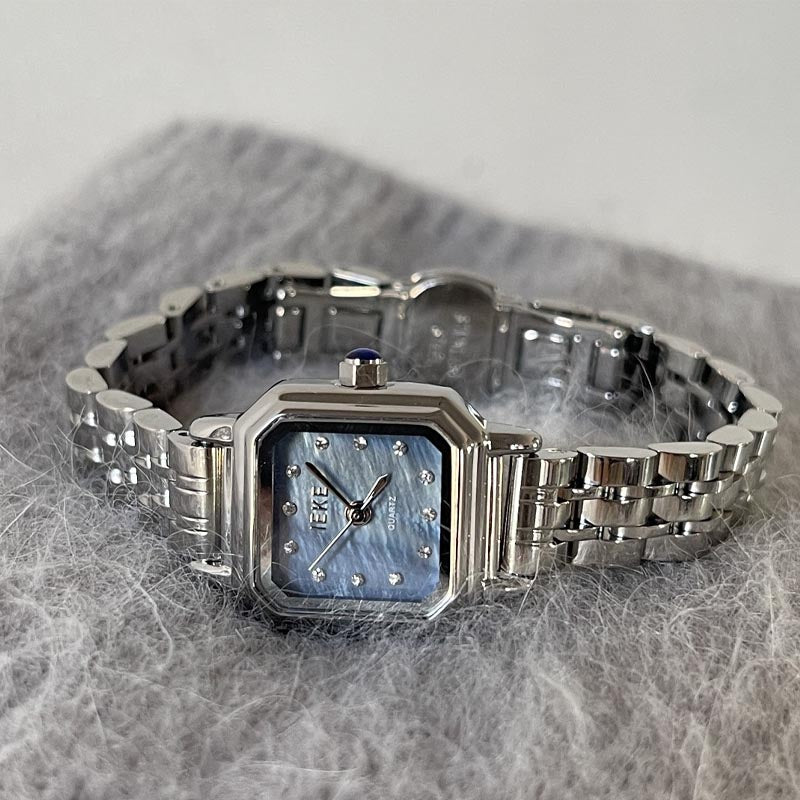 Elegant Rhinestone Stainless Steel Quartz Watch