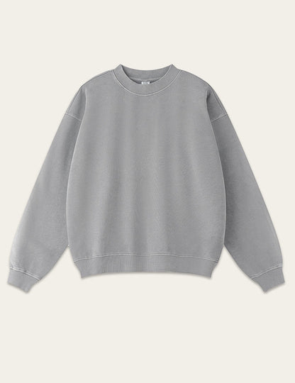 Round Neck Loose Long Sleeve Sweatshirt