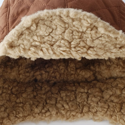 Solid Color Teddy Padded Warm Hat