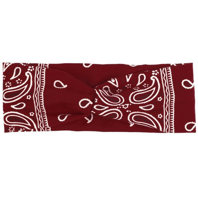 Printed Knot Elastic Headband