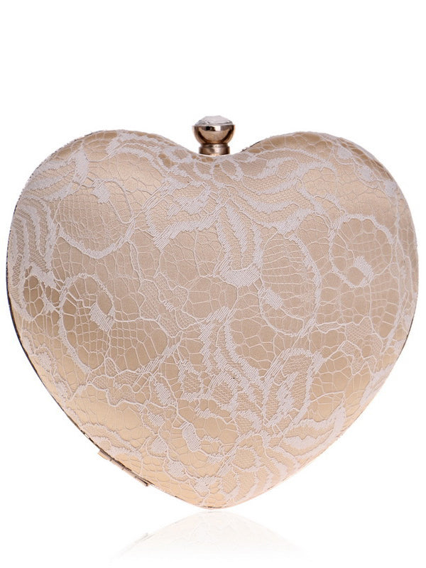 Heart-shaped Graceful Evening Handbag