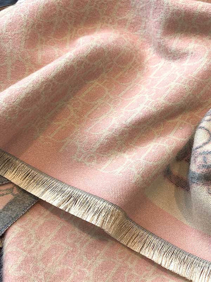 Imitation Cashmere Printed Double-Side Shawl Scarf