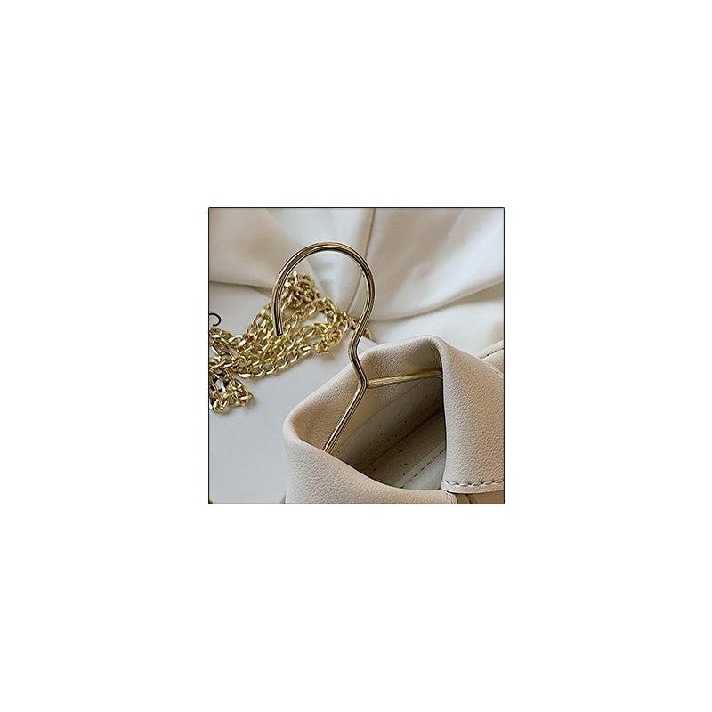 Plain One Shoulder Crossbody Chain Bag