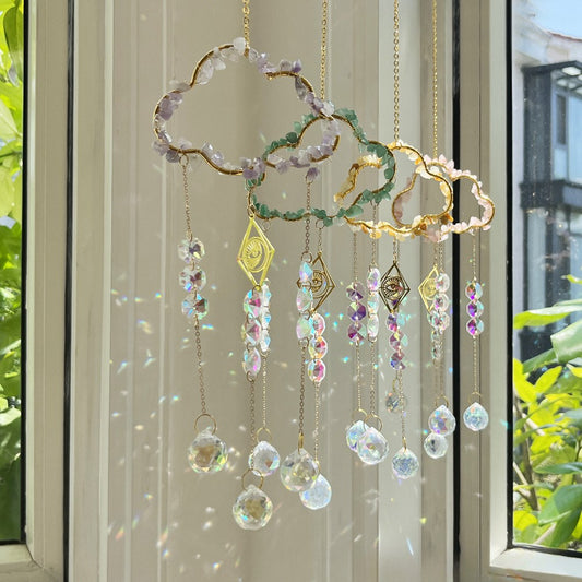 Cloud Stone Cross Crystal Home Hangings