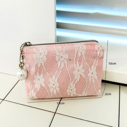 Cute Lace Bow Knot Makeup Bag