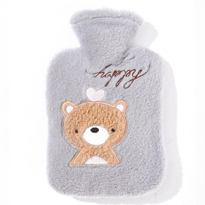 Cartoon Printed Flannelette Infusing Water Hot Water Bag