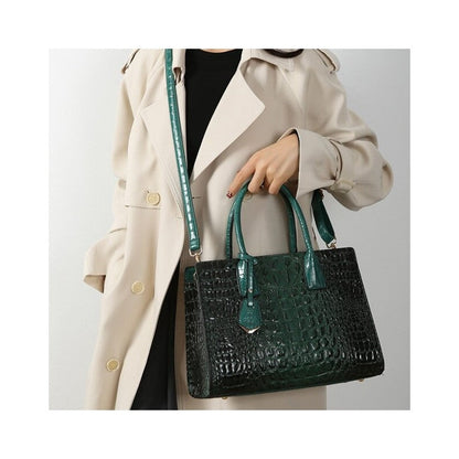 Large Capacity PU Leather Handbag Tote Shoulder Bag