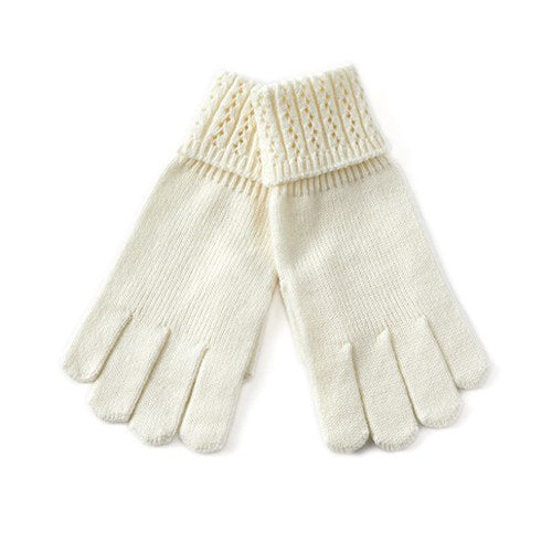 Solid Color Split Finger Simple Knit Glove