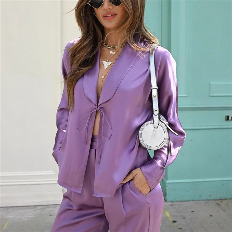 Stylish Monochrome Shirt And Pants Casual Set