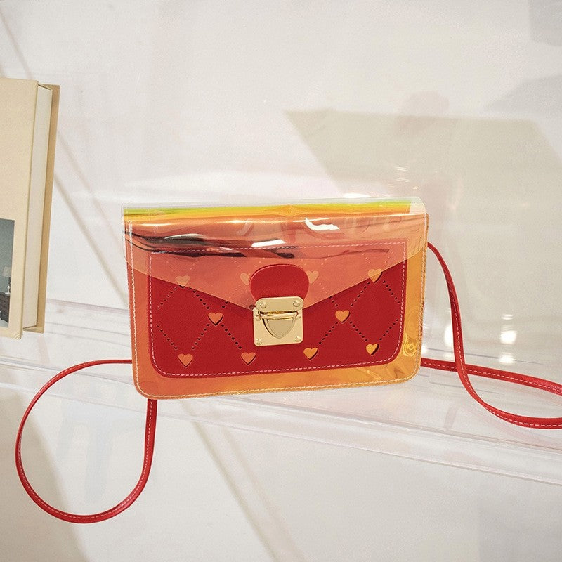 Fashion Contrast Crossbody Small Square Bag