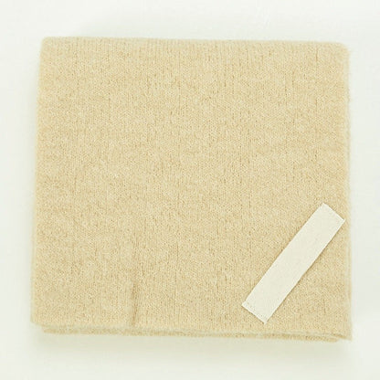 Solid Color Imitation Cashmere Warm Perforated Crossed Scarf