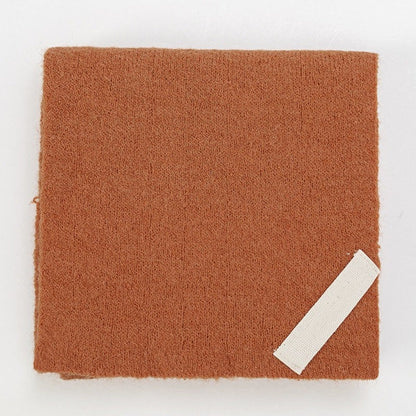 Solid Color Imitation Cashmere Warm Perforated Crossed Scarf