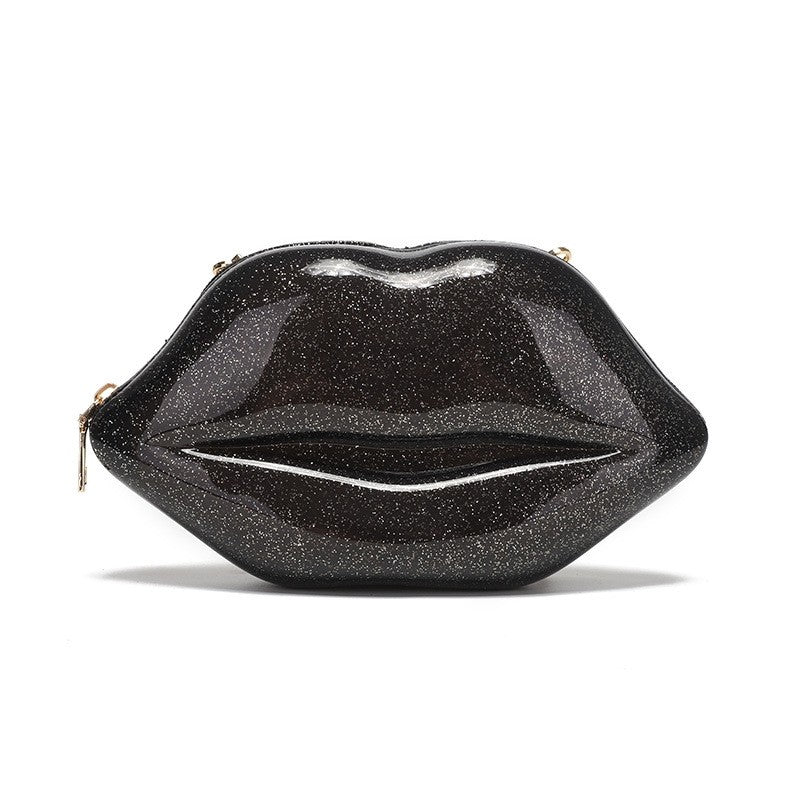 Mini Cute Jelly Sexy Lip Chain Crossbody Bag