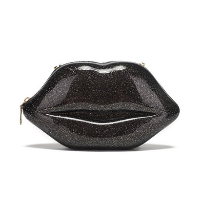 Mini Cute Jelly Sexy Lip Chain Crossbody Bag