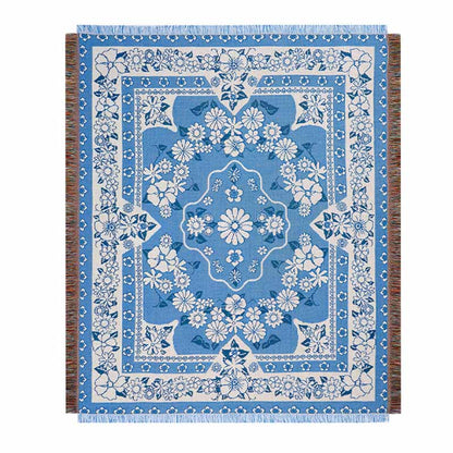 Soft Floral Throw Blanket Outdoor Beach Towel