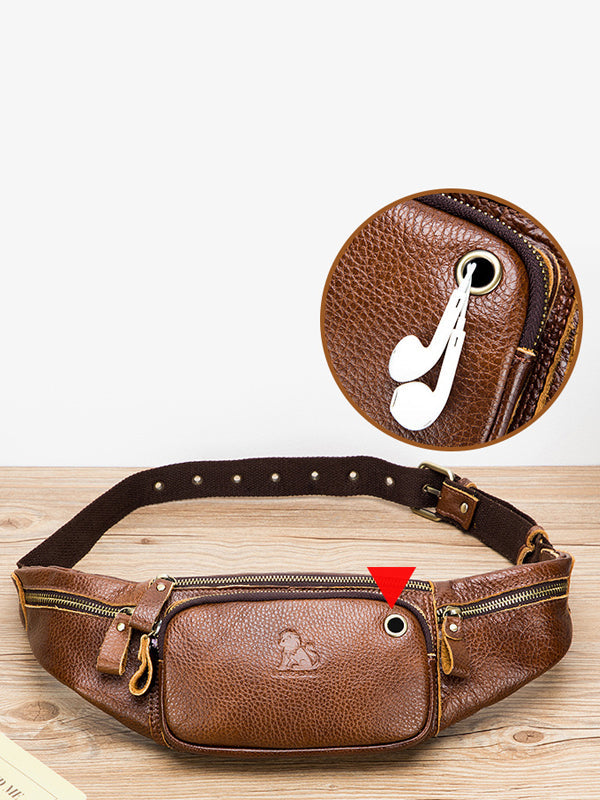 Men Casual Zipper Crossbody Bag