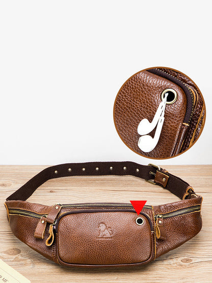 Men Casual Zipper Crossbody Bag