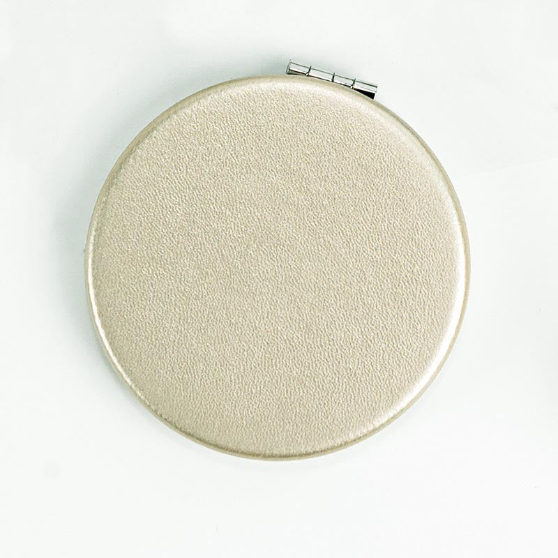 Mini Foldable PU Leather Makeup Mirror