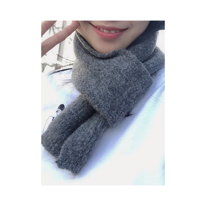 Stylish Solid Warm Short Scarf