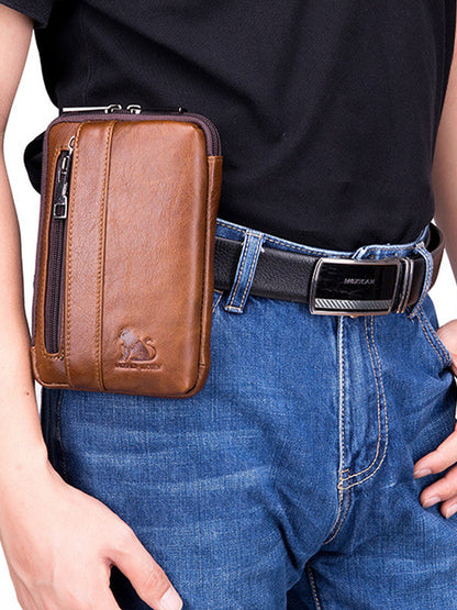 Business Zipper Multi-layer Pocket Purse Crossbody Bag