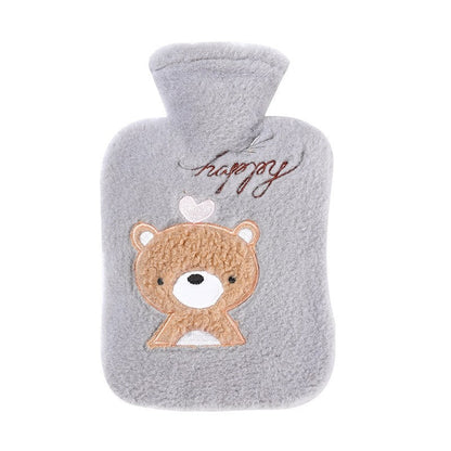 Cartoon Printed Flannelette Cover Infusing Water Hot Water Bag