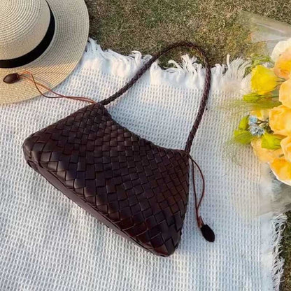 Vintage Woven Beach Tote Shoulder Bag