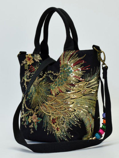 Peacock Embroidery Ethnic Bag