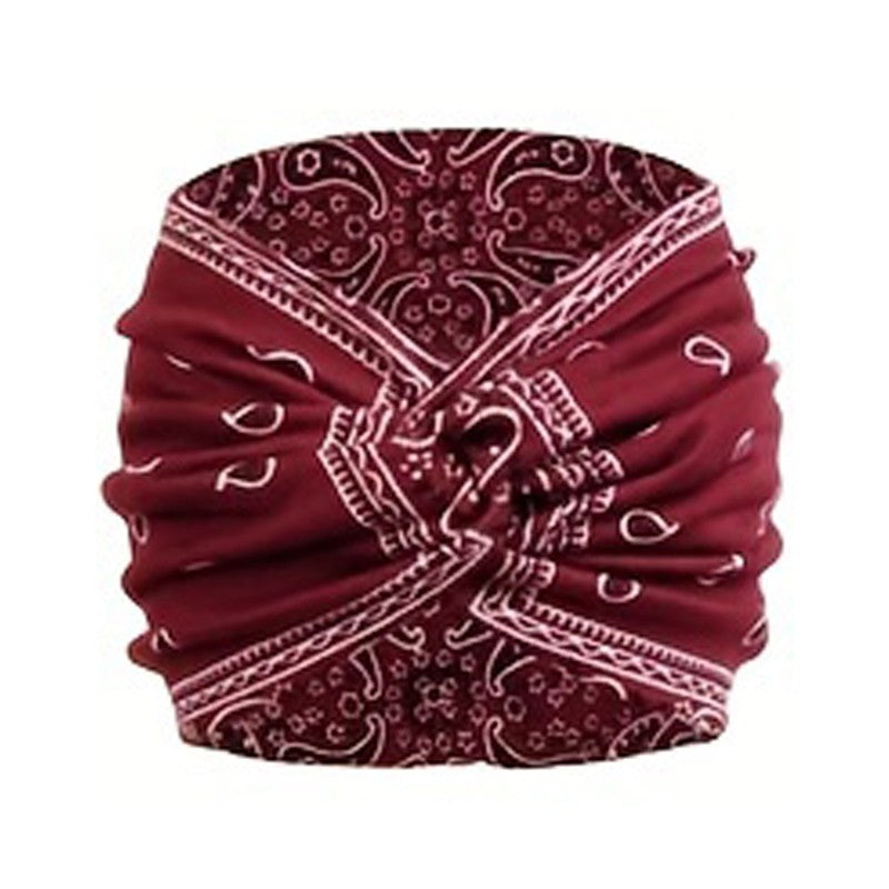 Printed Knot Elastic Headband
