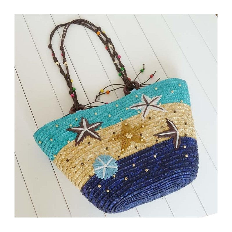 Bucket Shaped Straw Woven Bag
