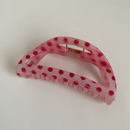 Cute Polka Dots Geometric Hair Claw