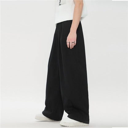 Minimalist High-End Drape Casual Trousers