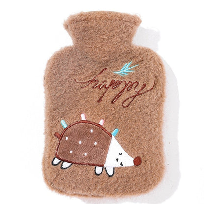 Cartoon Printed Flannelette Infusing Water Hot Water Bag
