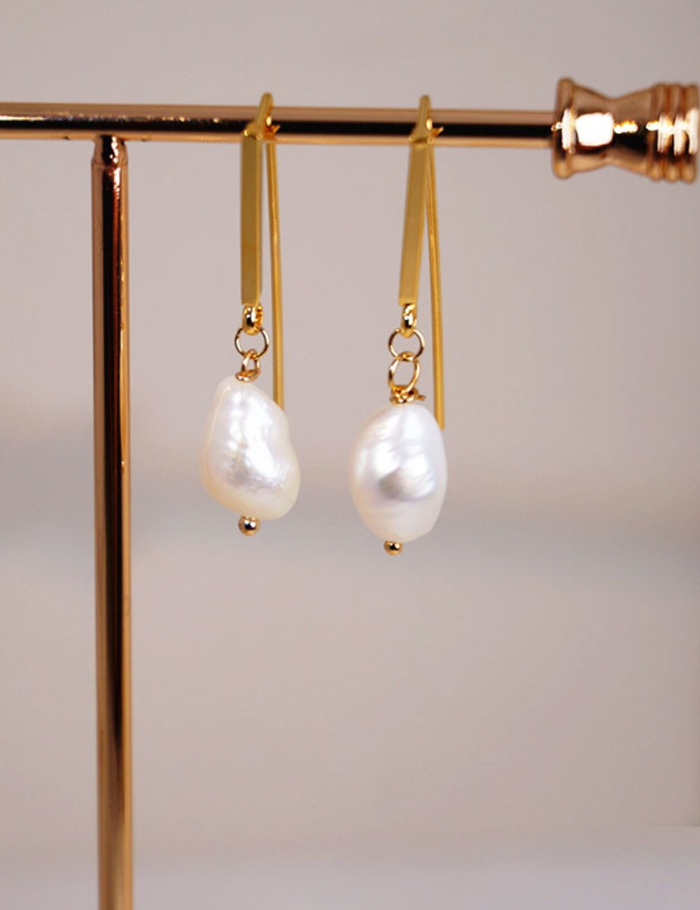 Pearl Pendant Elegant Long Earrings