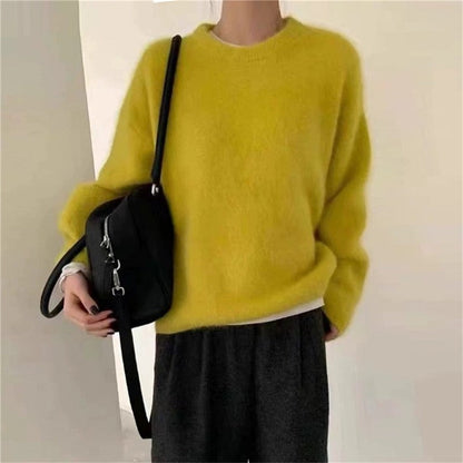 Faux Mink Wool Sweater