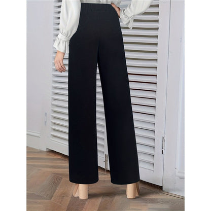 Womens Wide Leg Straight Pants