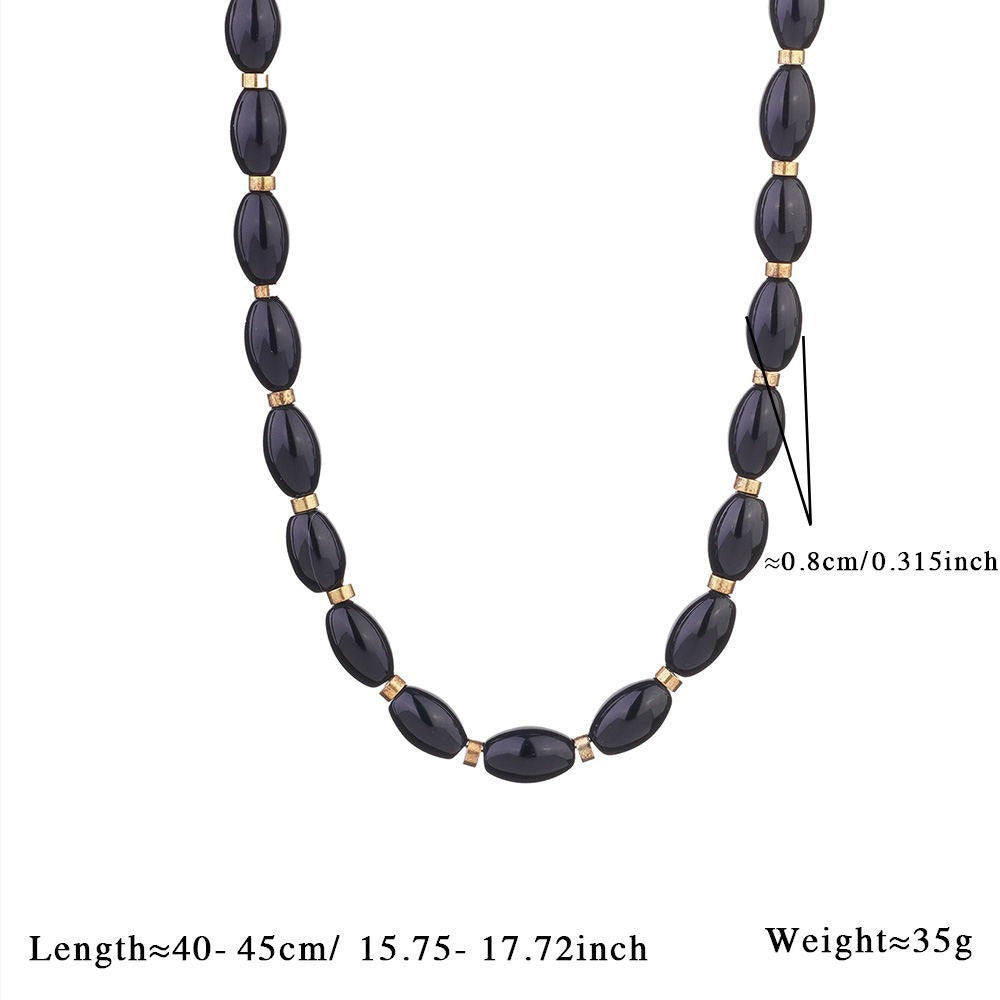 Street Oil Drop Heart Cross Necklace