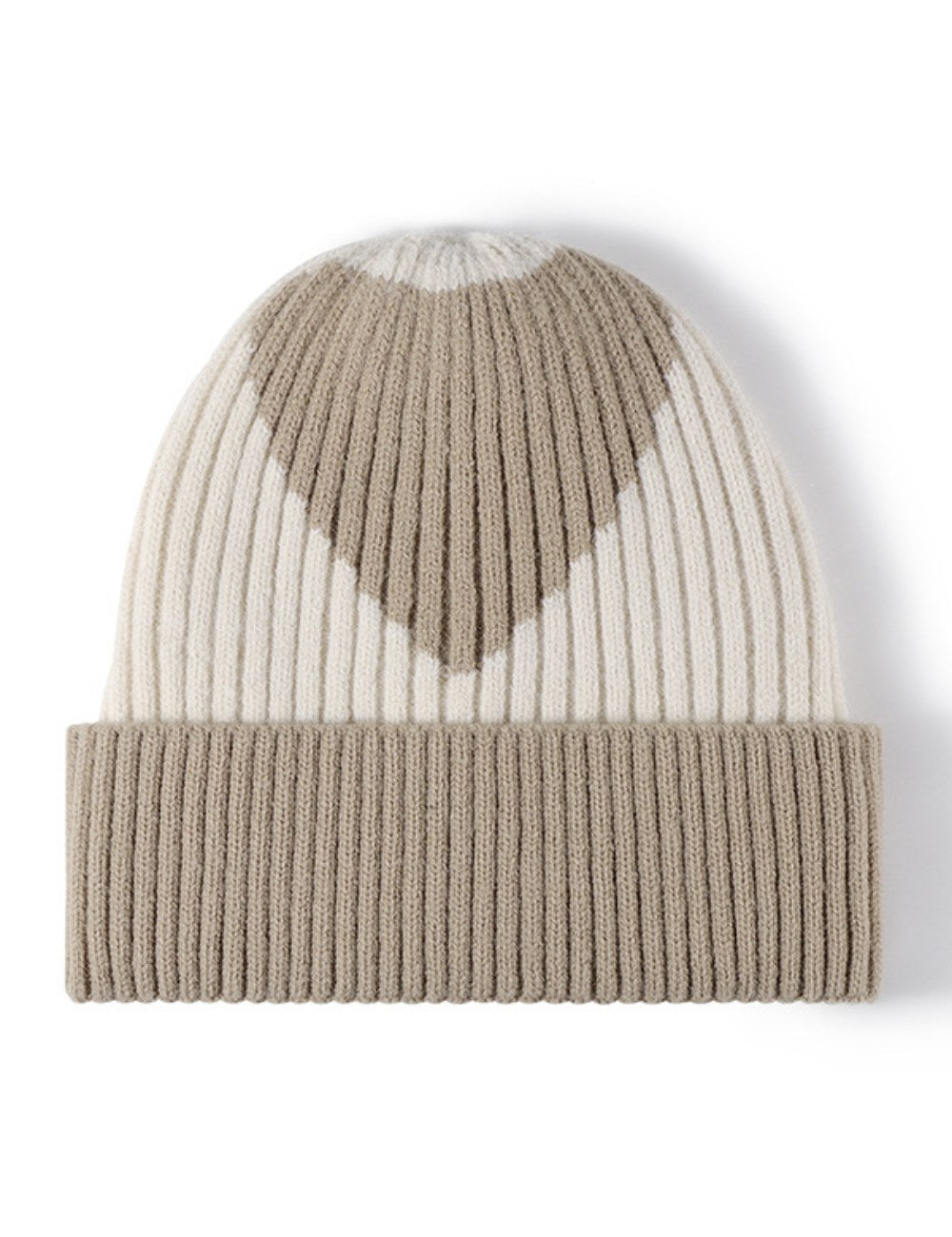 Color Block Love Jacquard Knit Beanie