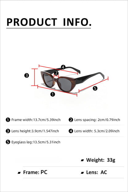 Punk Cat Eye Polarized  Sunglasses