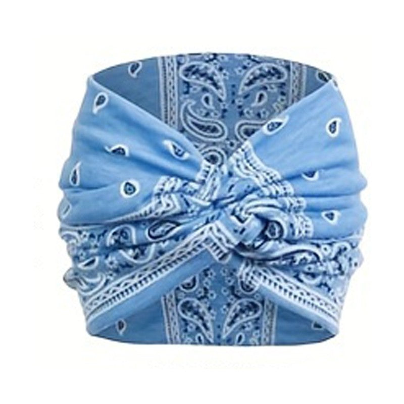 Printed Knot Elastic Headband
